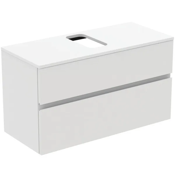 Ideal Standard Waschtischunterschrank „Finesse“ 100,2 × 55,8 × 44 cm Weiß matt lackiert Ideal Standard Waschtischunterschrank „Finesse“ 100,2 × 55,8 × 44 cm Weiß matt lackiert
