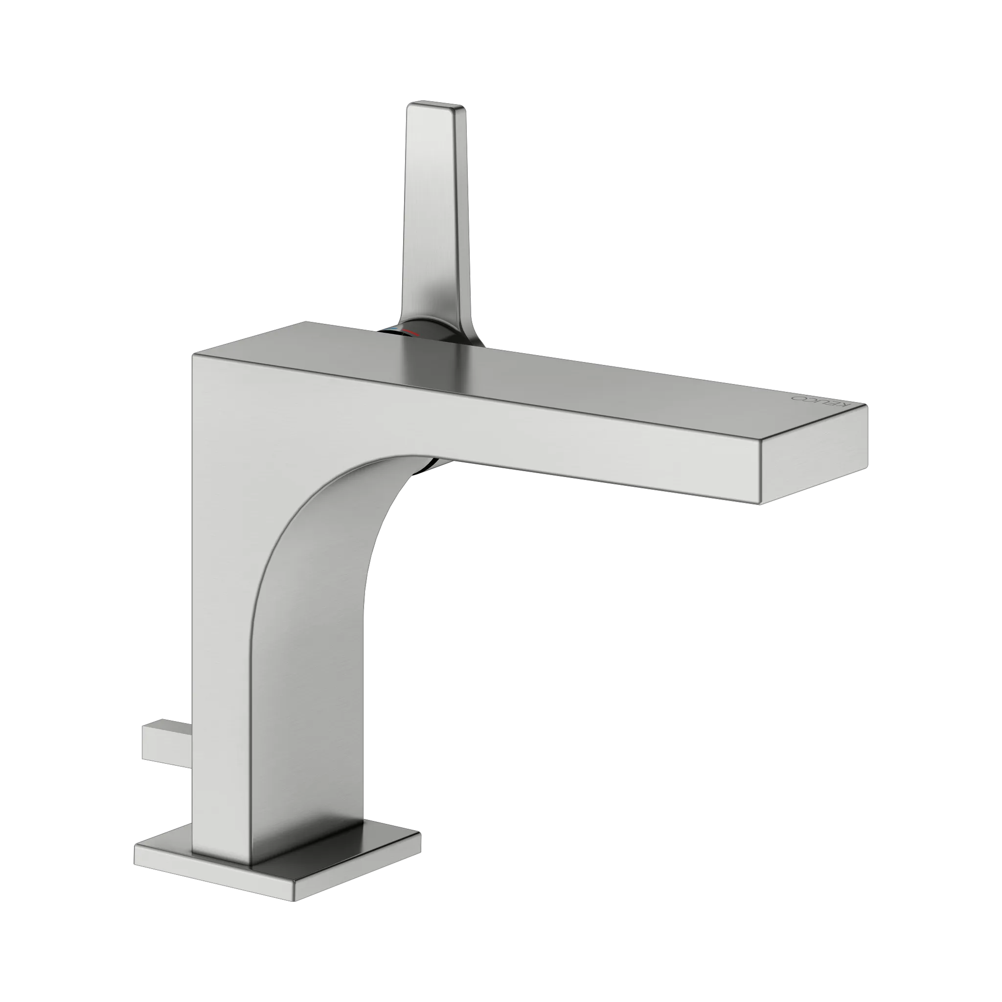 KEUCO EDITION 11 Einhebel-Waschtischmischer 110 mit Zugstangen-Ablaufgarnitur Edelstahl-finish