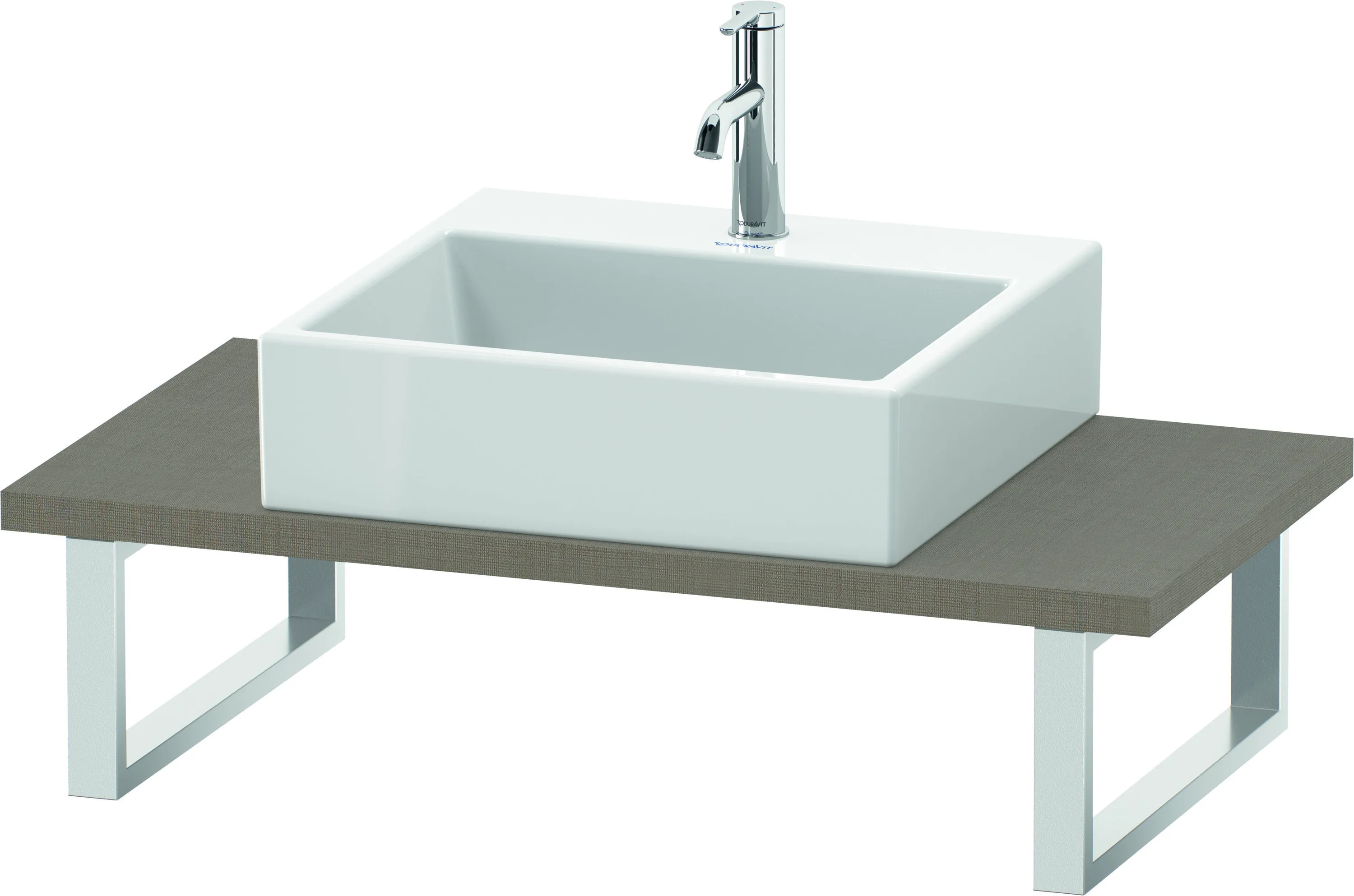 Duravit Konsole „L-Cube“ in Leinen Duravit Konsole „L-Cube“ in Leinen