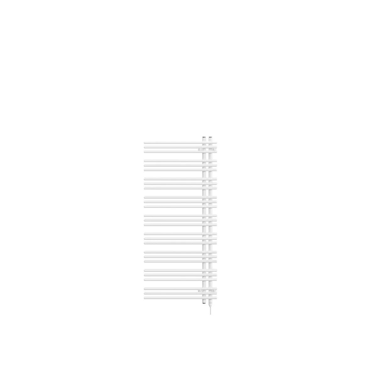 Zehnder Design-Handtuchwärmer „Yucca Asym“ mit Heizstab IHE 57,8 × 135,4 cm in White Matt Zehnder Design-Handtuchwärmer „Yucca Asym“ mit Heizstab IHE 57,8 × 135,4 cm in White Matt
