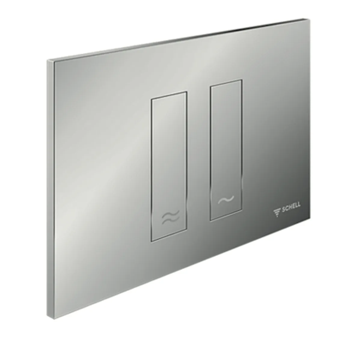 WC-Betätigungsplatte MONTUS TOWER, Frontplatte chrom WC-Betätigungsplatte MONTUS TOWER, Frontplatte chrom