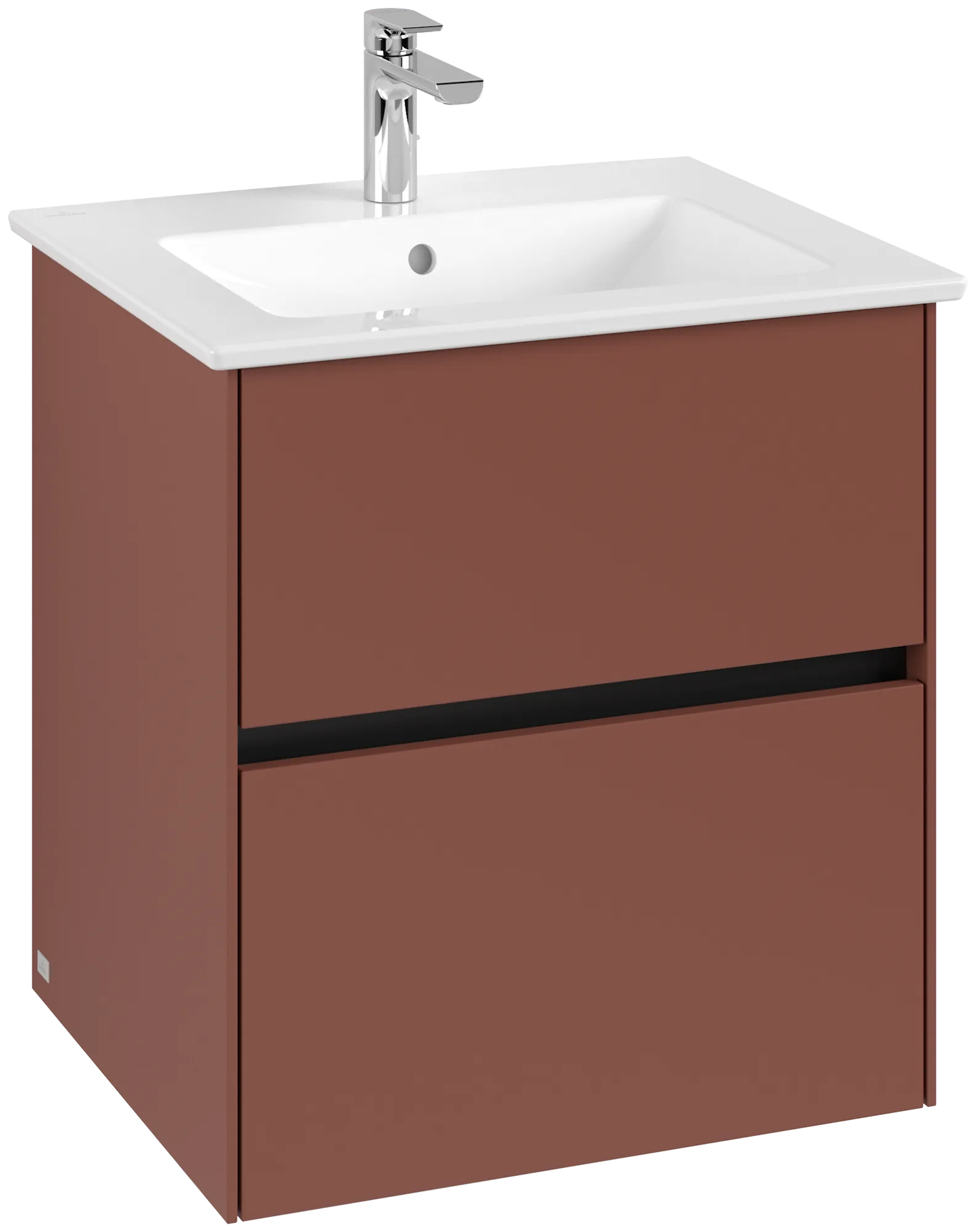 Villeroy & Boch Collaro Waschbeckenunterschrank C14200, 561 x 610 x 480 mm, Wine Red