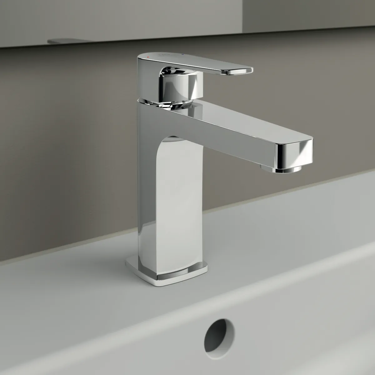 Waschtischarmatur Cerafine D, H100, ohne Ablaufgarnitur, Ausladung 120mm, Chrom Waschtischarmatur Cerafine D, H100, ohne Ablaufgarnitur, Ausladung 120mm, Chrom