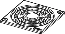 TECEdrainpoint S Designrost Edelstahl 100 × 100 verschraubbar