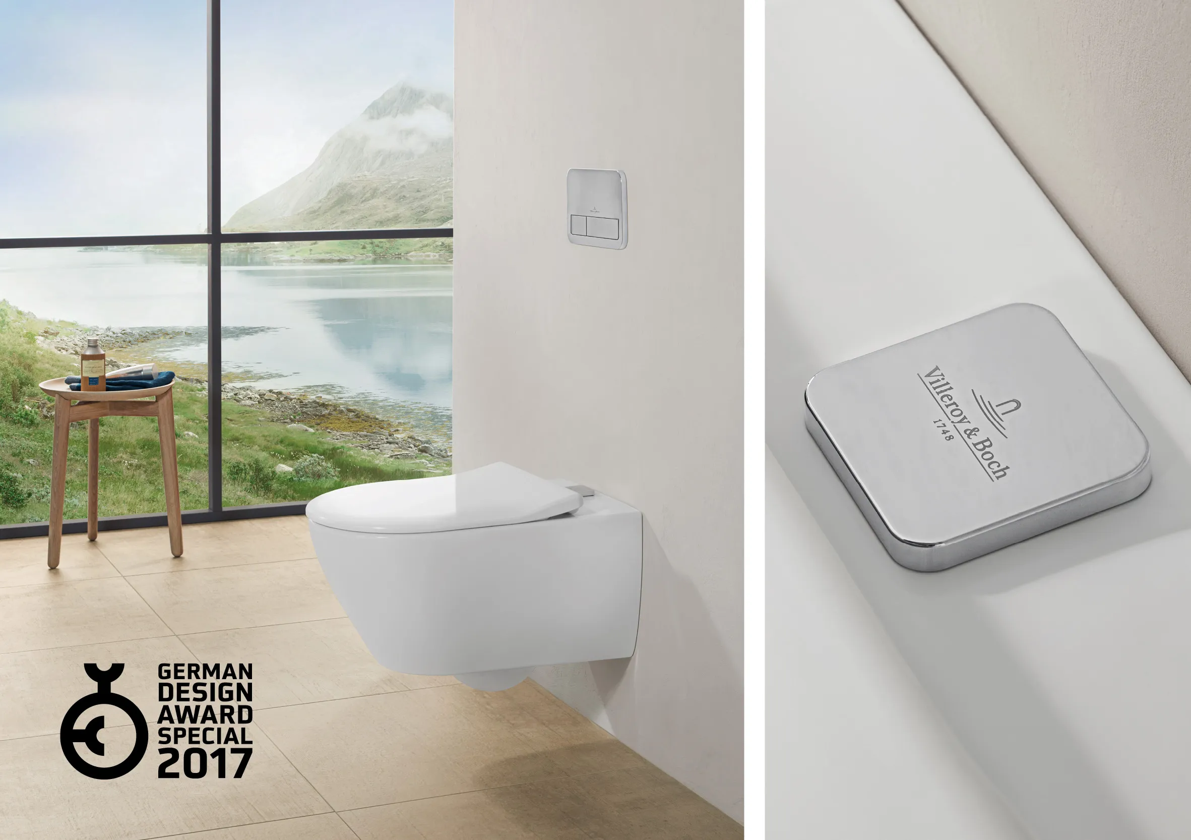 Villeroy & Boch WC-Sitz SlimSeat „Subway 2.0“ inkl. Deckel 43,2 × 35,8 × 43,9 × 4,3 cm, Quick Release, Soft Closing