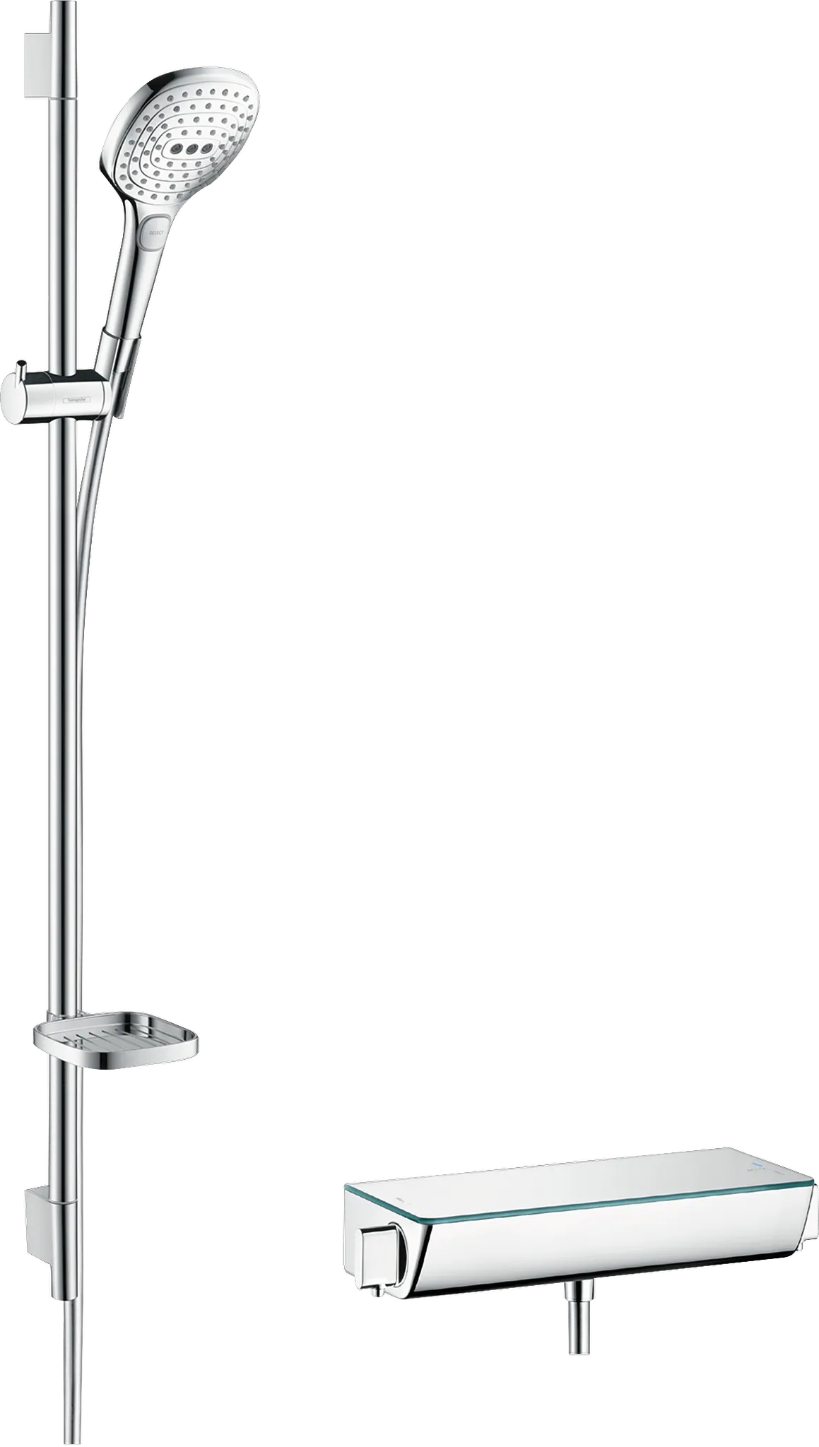 Brausenkombi Raindance Select E 120/ Therm.Brause AP Ecostat Sel.U'900mm chr. Brausenkombi Raindance Select E 120/ Therm.Brause AP Ecostat Sel.U'900mm chr.
