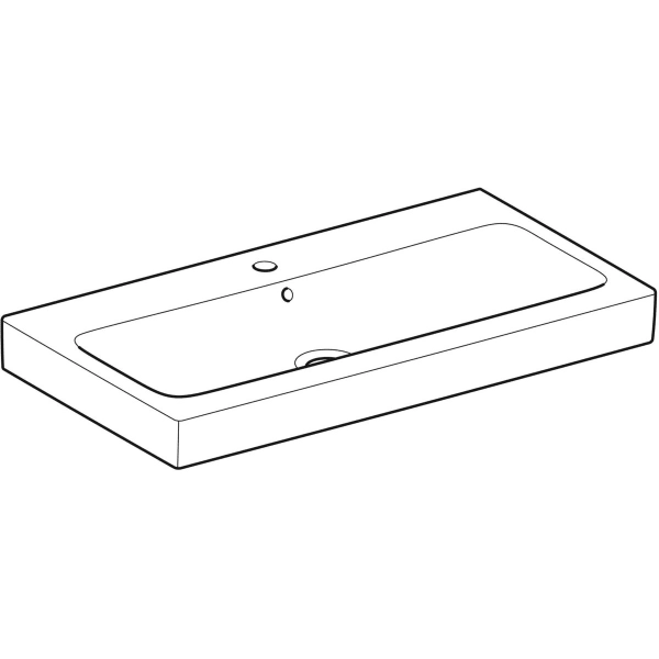 Wandwaschtisch „iCon“, rechteckig 90 × 48,5 cm Wandwaschtisch „iCon“, rechteckig 90 × 48,5 cm
