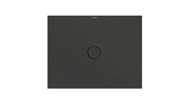 Bette rechteck Duschwanne „BetteFloor“ 900 × 700 mm mit BetteAntirutsch Pro, ohne Oberflächenveredelung, mit Minimum-Wannenträger, in Anthracite