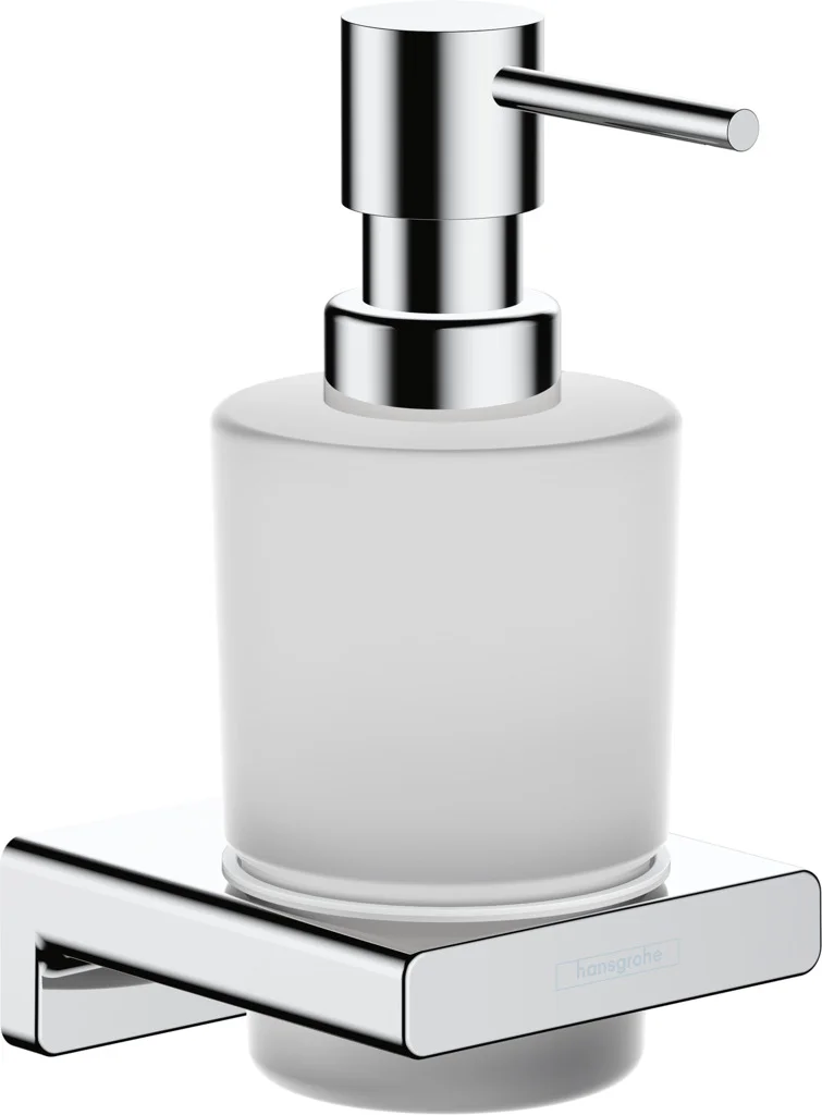 Hansgrohe AddStoris Q Lotionspender Chrom, Wandmontage, 200 ml Füllmenge, 2 ml Dosiermenge, mit Befestigungsmaterial, verdeckte Befestigung Hansgrohe AddStoris Q Lotionspender Chrom, Wandmontage, 200 ml Füllmenge, 2 ml Dosiermenge, mit Befestigungsmaterial, verdeckte Befestigung