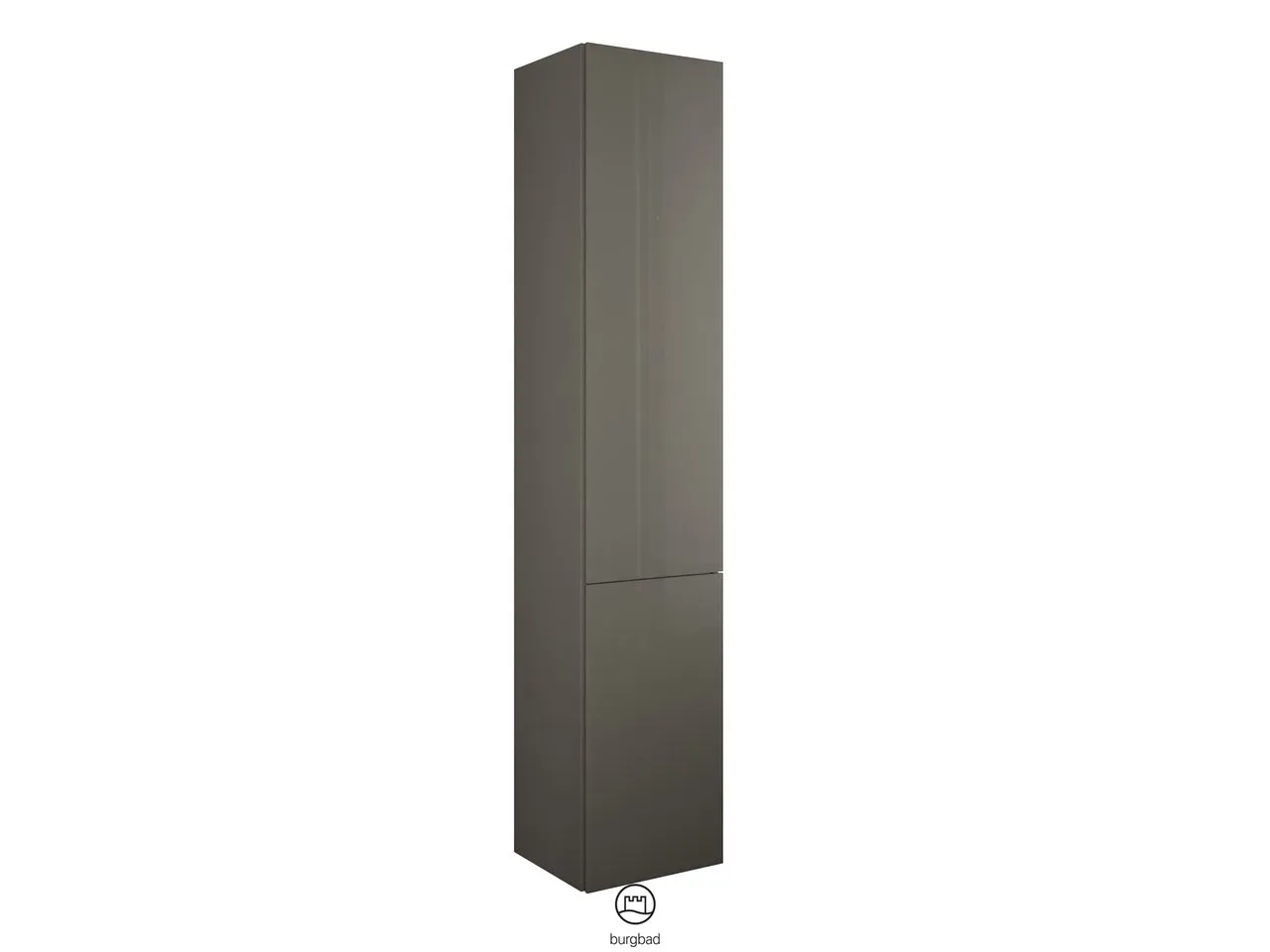 Hochschrank Yumo von burgbad – 350 mm breit, 1760 mm hoch, 2 Türen, 4 Glaseinlegeböden, Tiefe 320 mm