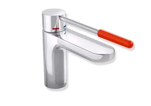 Einhand-Waschtischarmatur „System-Armaturen“ 19,9 cm in Koralle Einhand-Waschtischarmatur „System-Armaturen“ 19,9 cm in Koralle