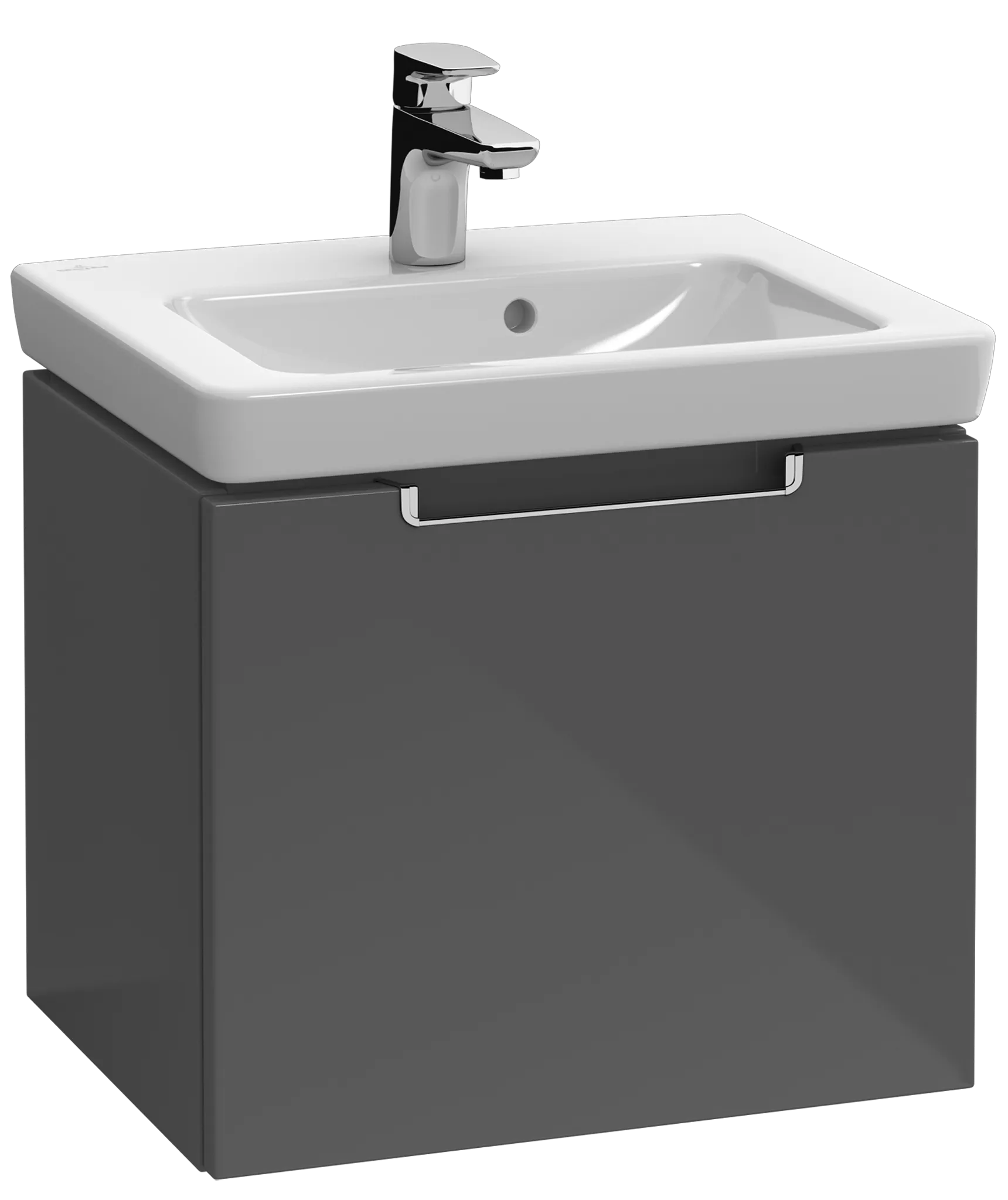 Villeroy & Boch Subway 2.0 Waschbeckenunterschrank A68410, 440 x 420 x 352 mm, Black Matt Lacquer