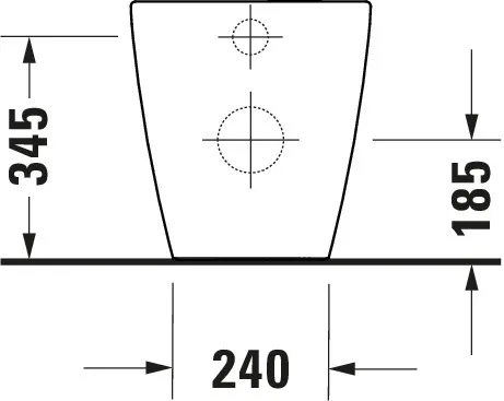 Stand-Tiefspül-WC back to wall „D-Neo“ 37 × 40 × 58 cm in, Abgang waagerecht