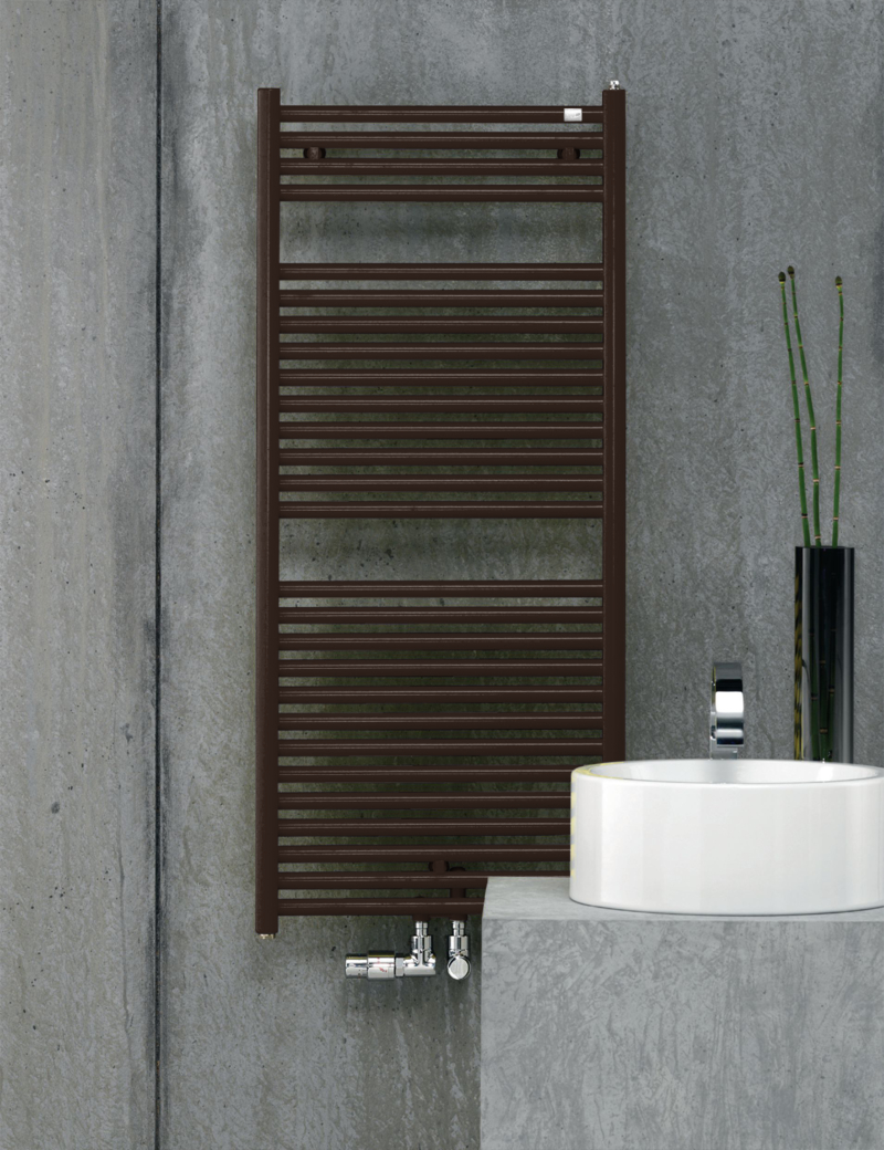 Design-Heizkörper Zehnder Troja TG-180-045-05 1760x35x450 Dark Brown