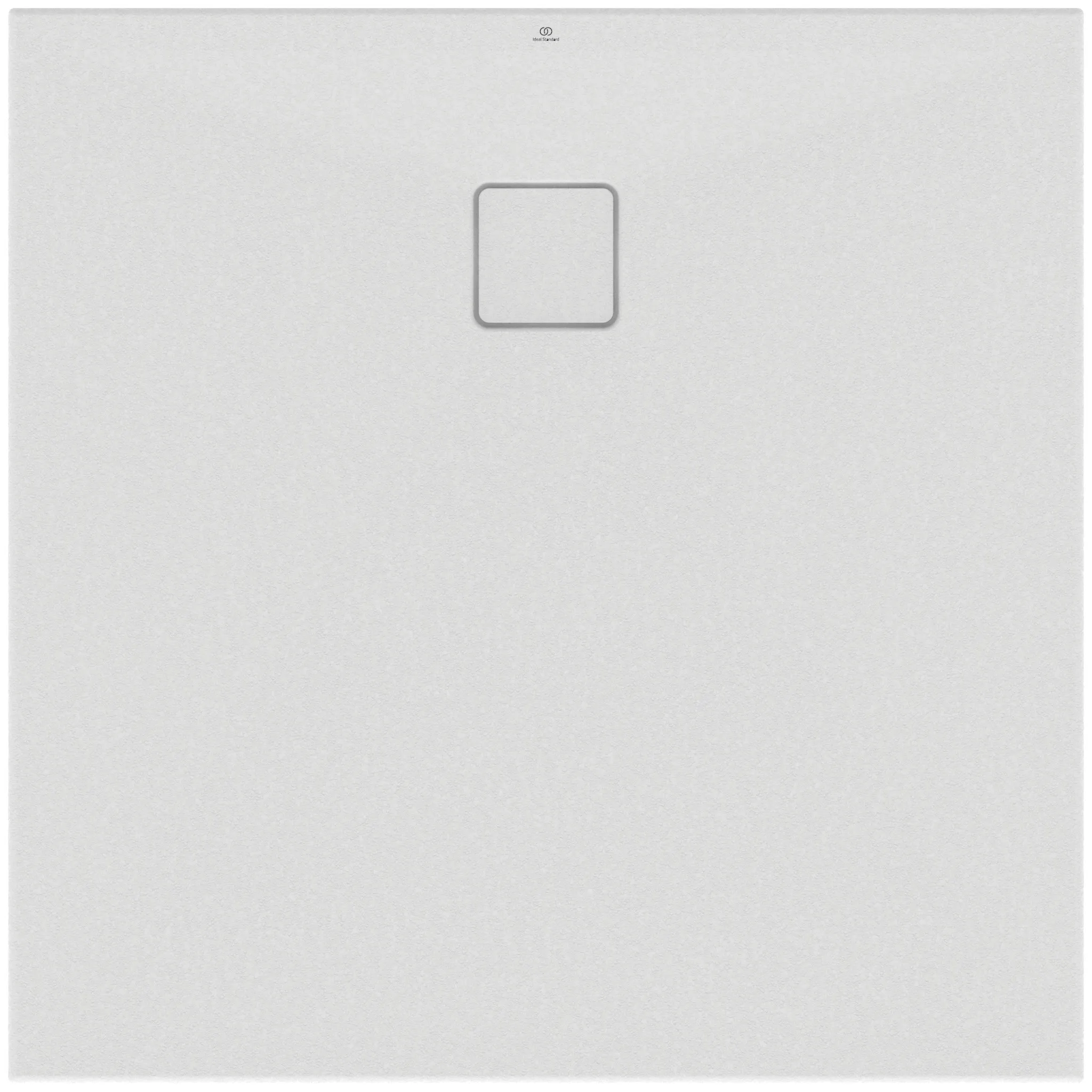 Ideal Standard Quadrat-Brausewanne Ultra Flat Evo, Seidenweiß, 1000x1000x35 mm, bodengleicher Einbau möglich