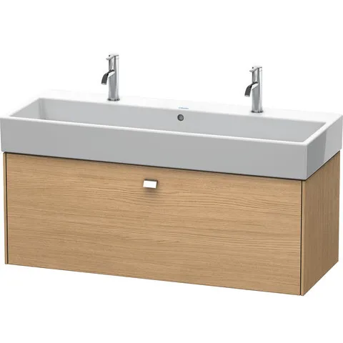 Duravit Waschtisch Vero Air 1200 mm, weiß Hochglanz, 2 Waschplätze, 1 Becken mit Hahnlochbank