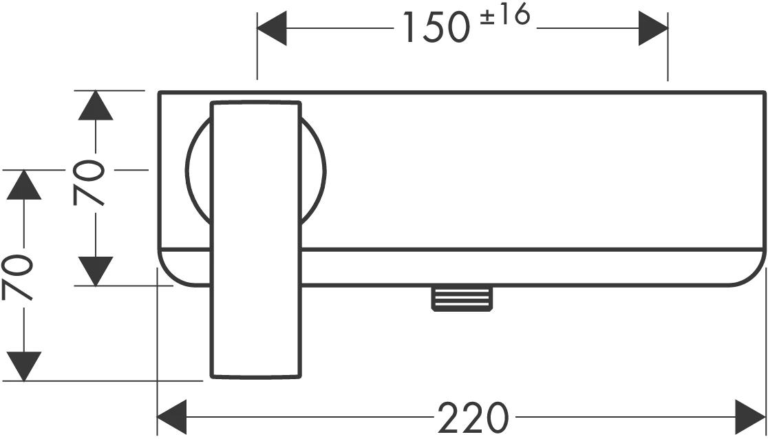 Brausenmischer Aufputz Axor Citterio DN15 chrom