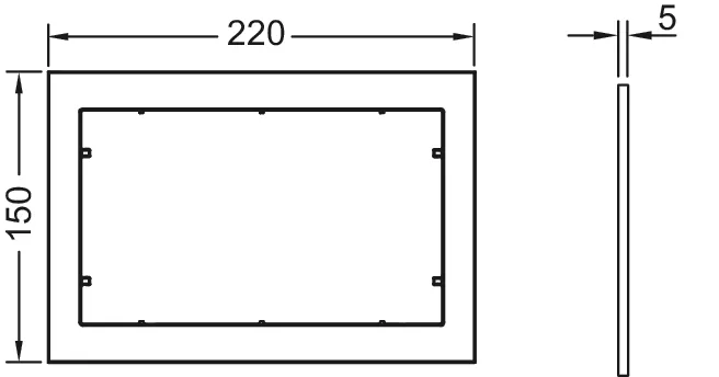 -Distanzrahmen weiß -Distanzrahmen weiß