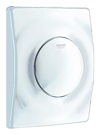 Urinal-Betätigung Surf 37018, 116 x 144 mm, mit Druckknopfbetätigung, alpinweiß