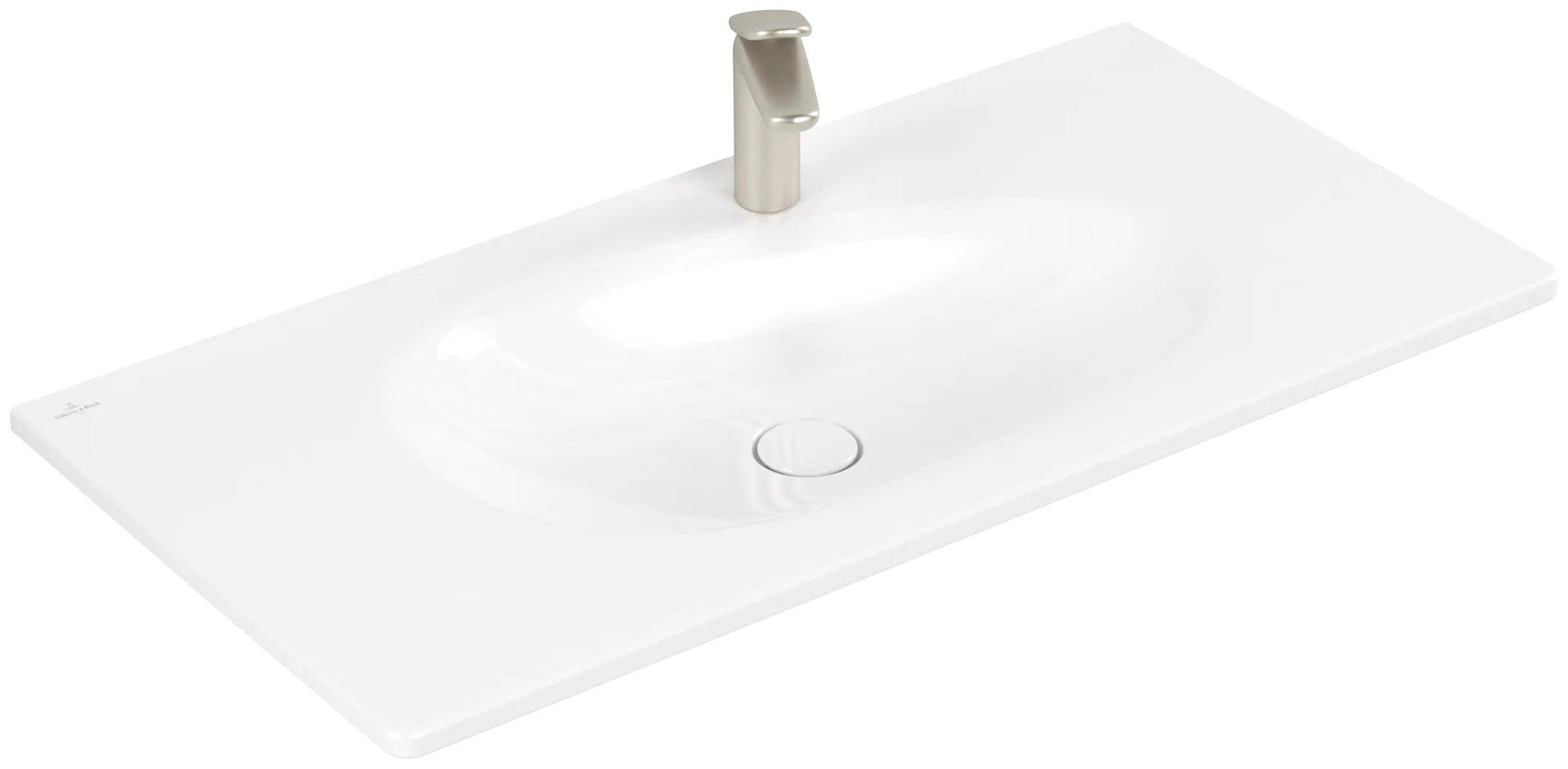Villeroy & Boch Antao Schrankwaschtisch TitanCeram 1000x500mm Rechteck 1HL. m. verd. ÜL. Weiß Alpin cplus