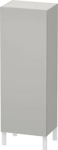 Duravit Halbhochschrank „L-Cube“ 50 × 132 × 36,3 cm Betongrau Matt