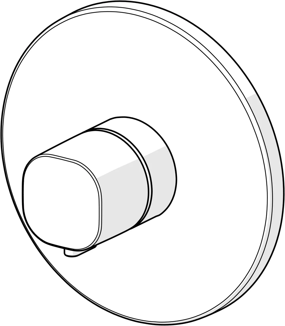 HansaLIVING Duscharmatur Thermostat Fertigsets 8866 Rosette rund Chrom HansaLIVING Duscharmatur Thermostat Fertigsets 8866 Rosette rund Chrom