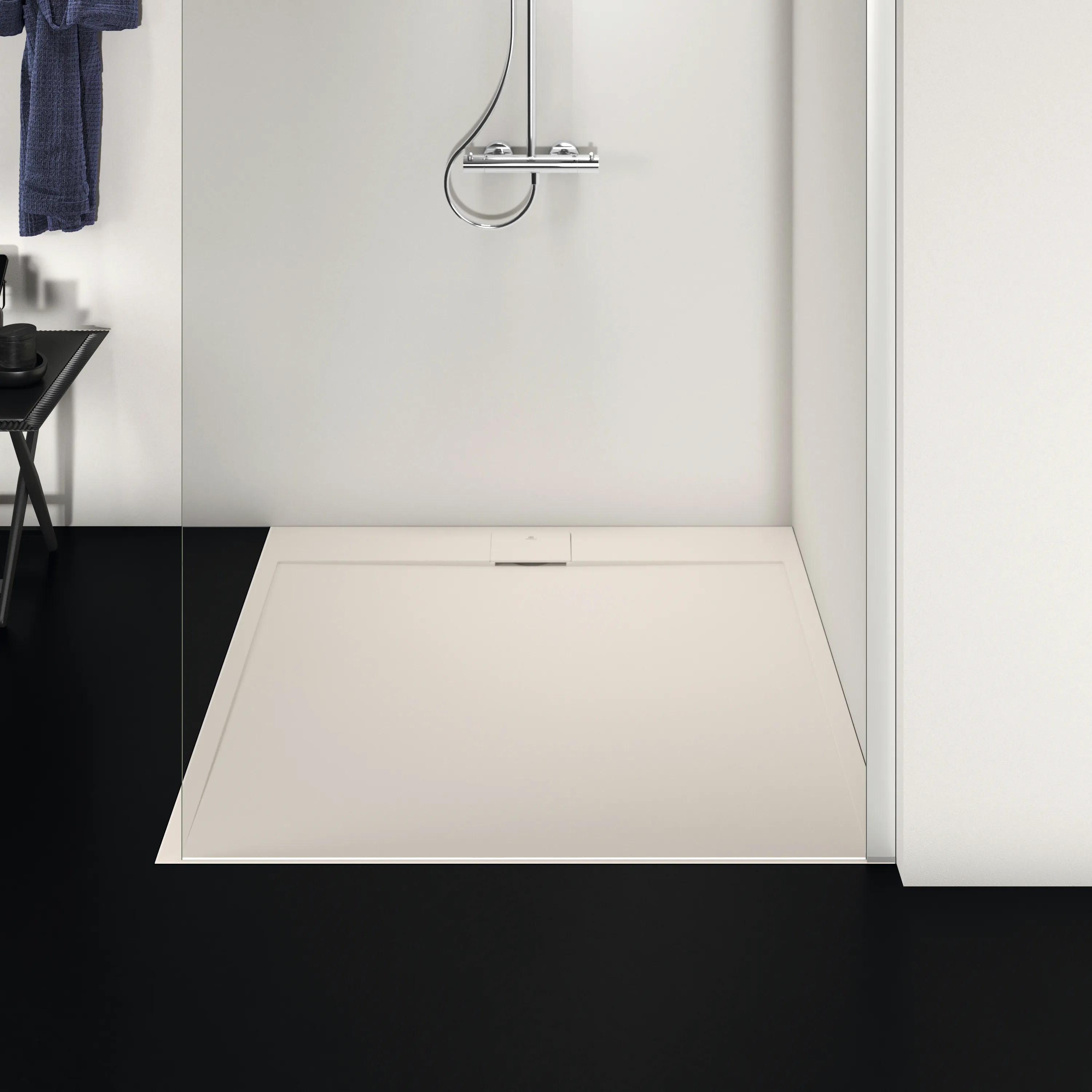 Ideal Standard Duschwanne „UltraFlatSi.life“ 120 × 120 cm in Sandstein