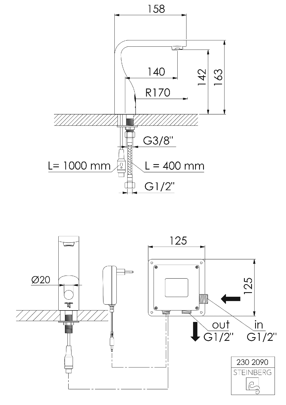 Steinberg Serie 230 Armatur