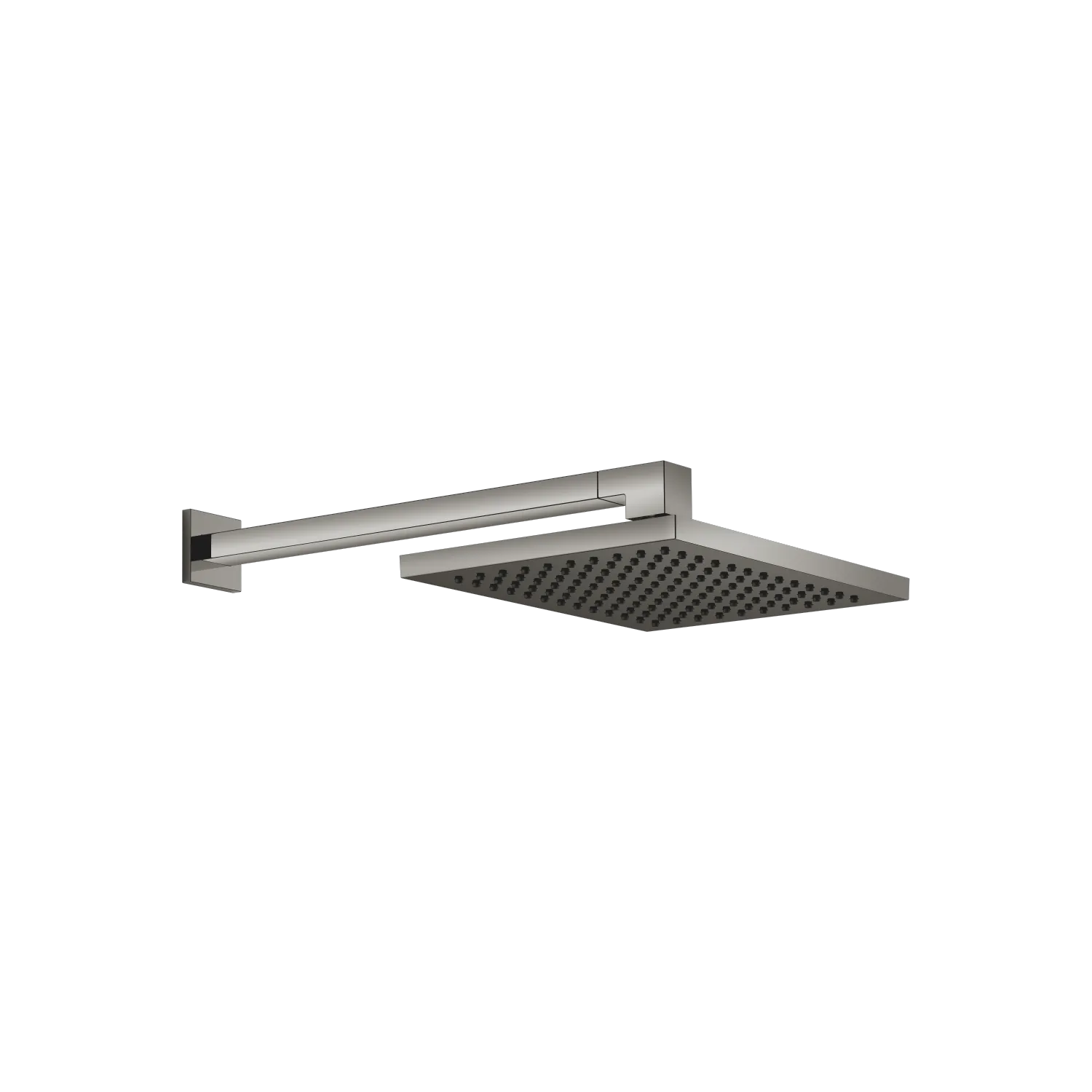 Dornbracht Regenbrause mit Wandanbindung SERIENSPEZIFISCH Dark Chrome 300 x 240 mm