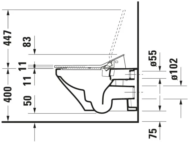 Duravit WC-Sitz mit Unterdusche (elektrisch) „SensoWash® Slim“