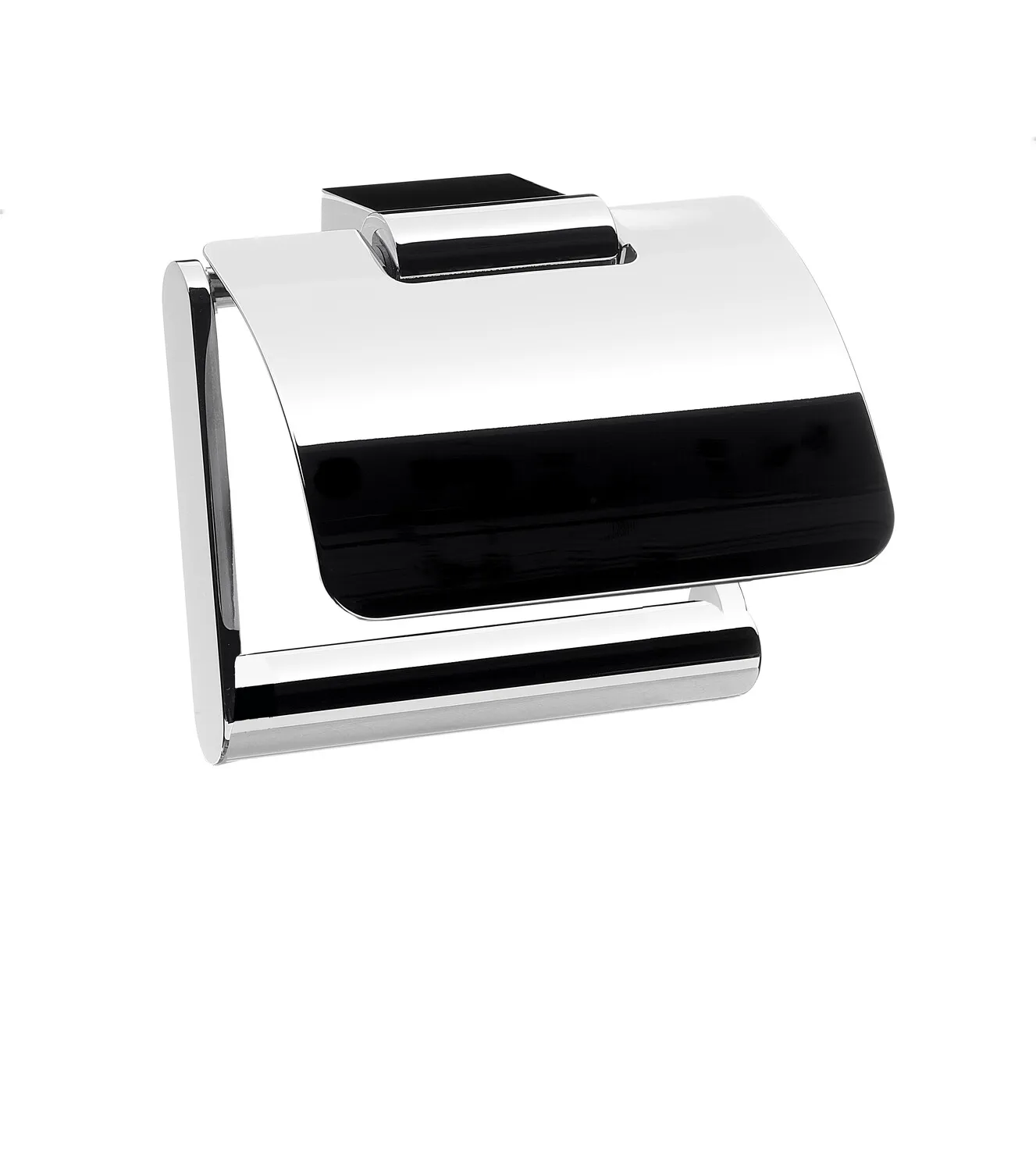 emco Toilettenpapierhalter mit Deckel „system 2“ 11 × 8,7 cm in chrom, Befestigung verdeckt emco Toilettenpapierhalter mit Deckel „system 2“ 11 × 8,7 cm in chrom, Befestigung verdeckt