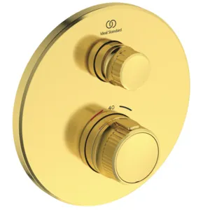 Brausethermostat Unterputz Ceratherm Navigo 1 Verbraucher Rund Brushed Gold Brausethermostat Unterputz Ceratherm Navigo 1 Verbraucher Rund Brushed Gold