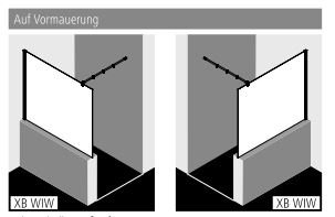 Kermi Duschdesign Walk-In-Duschkabine „WALK-IN XB“ Glas Klar, Profile Silber Mattglanz, BV: 1180 - 1200 mm WE: 1185 - 1205 mm H: 2000 mm