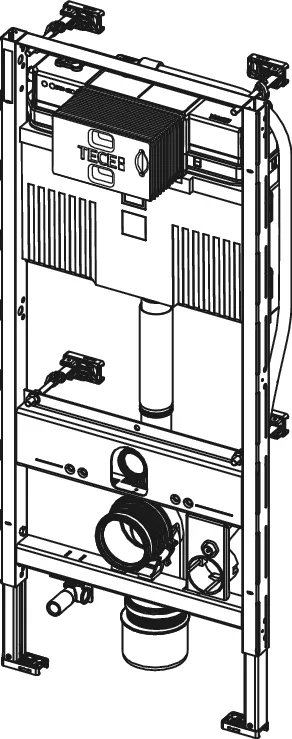 TECEprofil WC-Modul mit Uni-Spülkasten, für TOTO Neorest Washlet (WC) AC 2.0/EW 2.0, Bauhöhe 1120 mm
