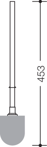 WC-Bürste der Serie 477 reinweiß