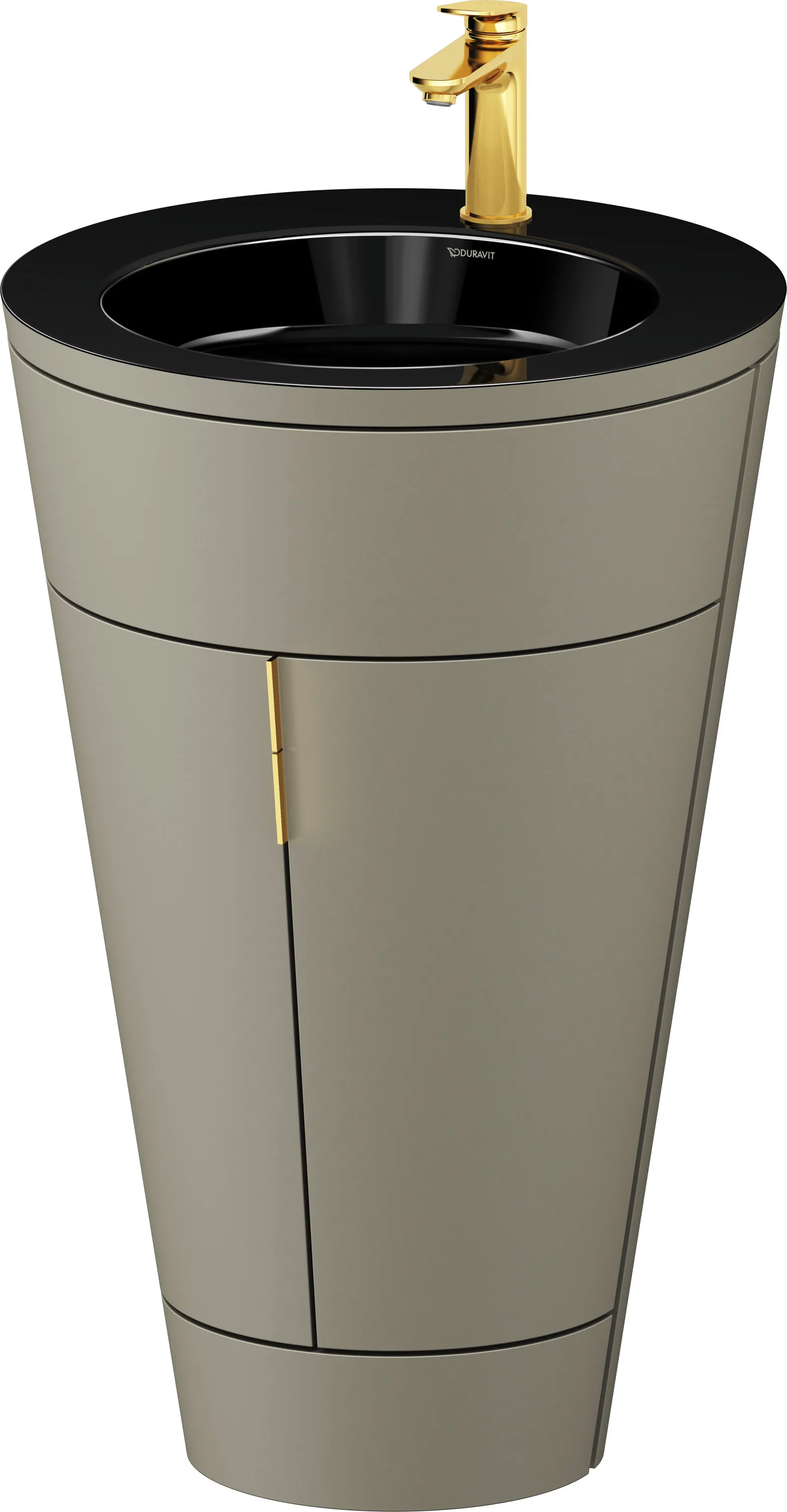 Duravit Waschtischunterschrank bodenstehend „Starck 1“ 56 × 86,4 × 60,5 cm in Schwarz Hochglanz, mit Beleuchtung Duravit Waschtischunterschrank bodenstehend „Starck 1“ 56 × 86,4 × 60,5 cm in Schwarz Hochglanz, mit Beleuchtung
