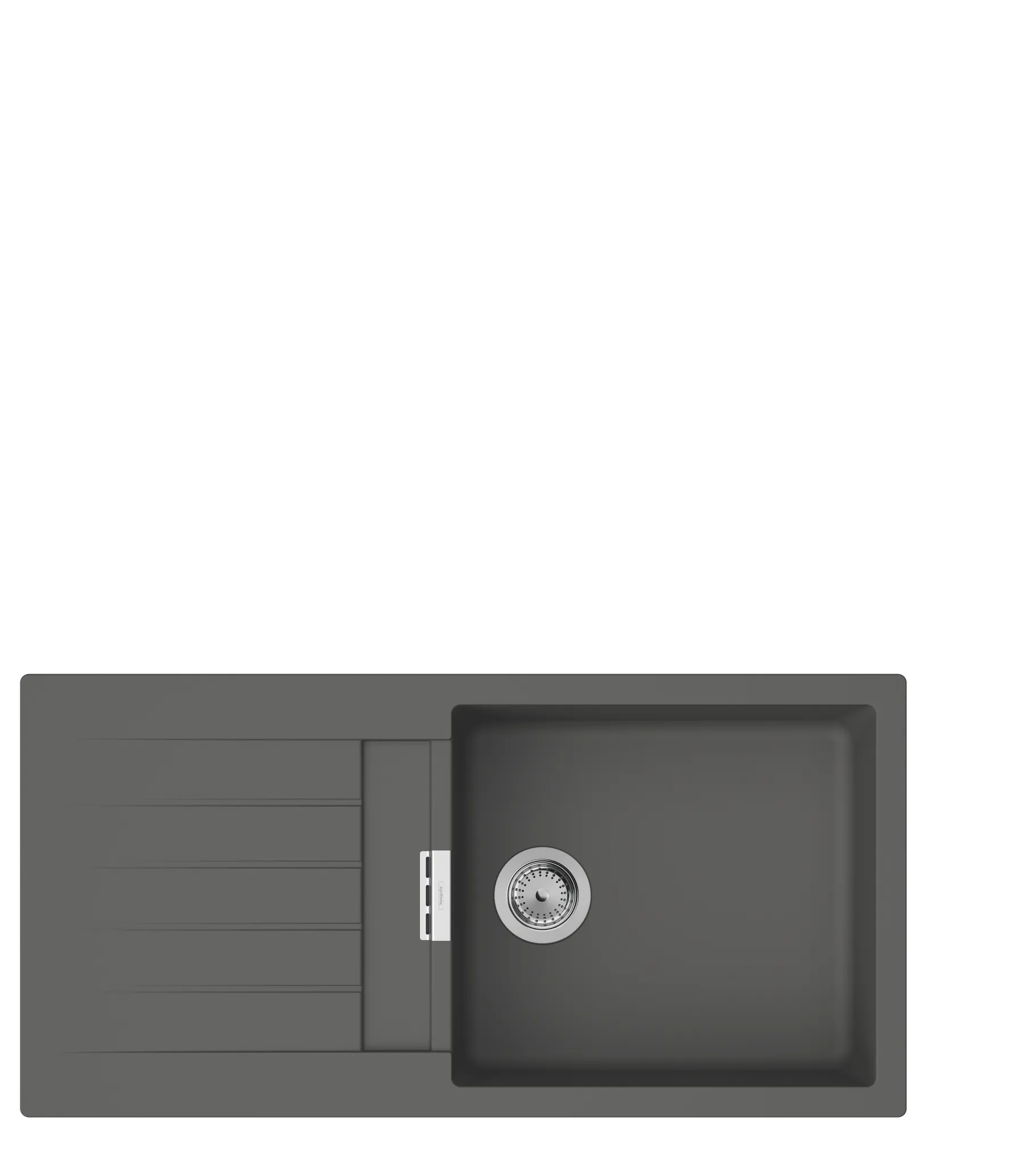 S52 S520-F480 Einbauspüle mit automatischer Ablaufgarnitur Graphitschwarz S52 S520-F480 Einbauspüle mit automatischer Ablaufgarnitur Graphitschwarz