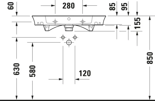 WT/MWT White Tulip, 750mm, weiß mitÜL,1 HL,u.glasiert,Rückw.geschl. WT/MWT White Tulip, 750mm, weiß mitÜL,1 HL,u.glasiert,Rückw.geschl.