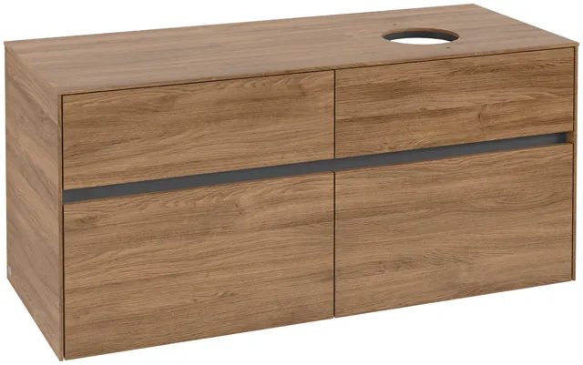 Villeroy & Boch Collaro Waschbeckenunterschrank C04300 1200x548x500mm Kansas Oak