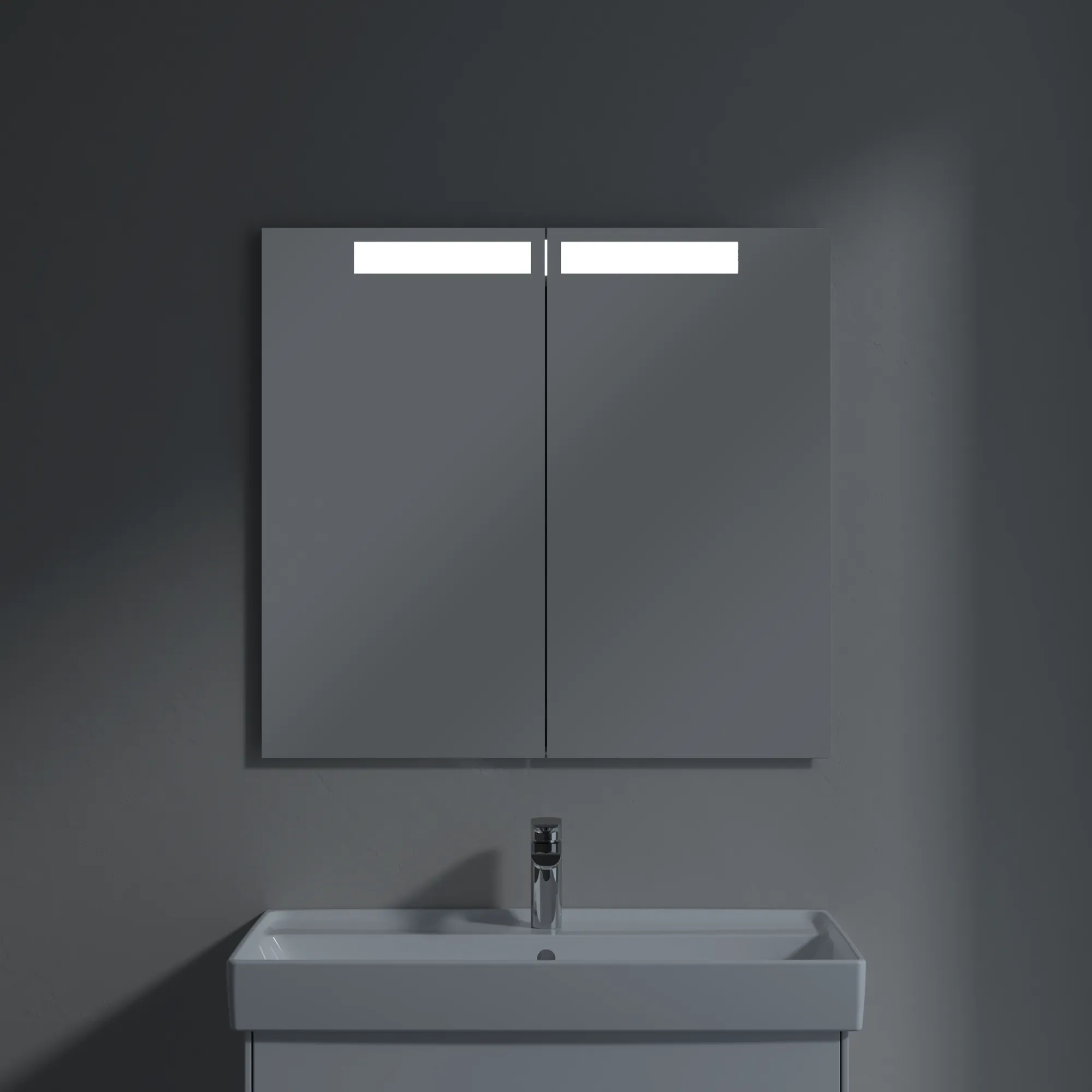 Villeroy & Boch Unterputz-Spiegelschrank „My View-In“ 80,1 × 74,7 × 10,7 × 10,7 cm