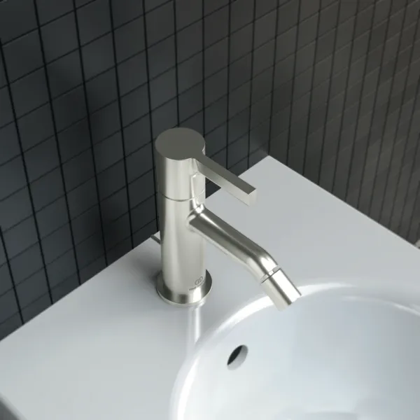 Ideal Standard Bidetarmatur Joy, Atelier Collections, Ausladung 115mm, Silver Storm
