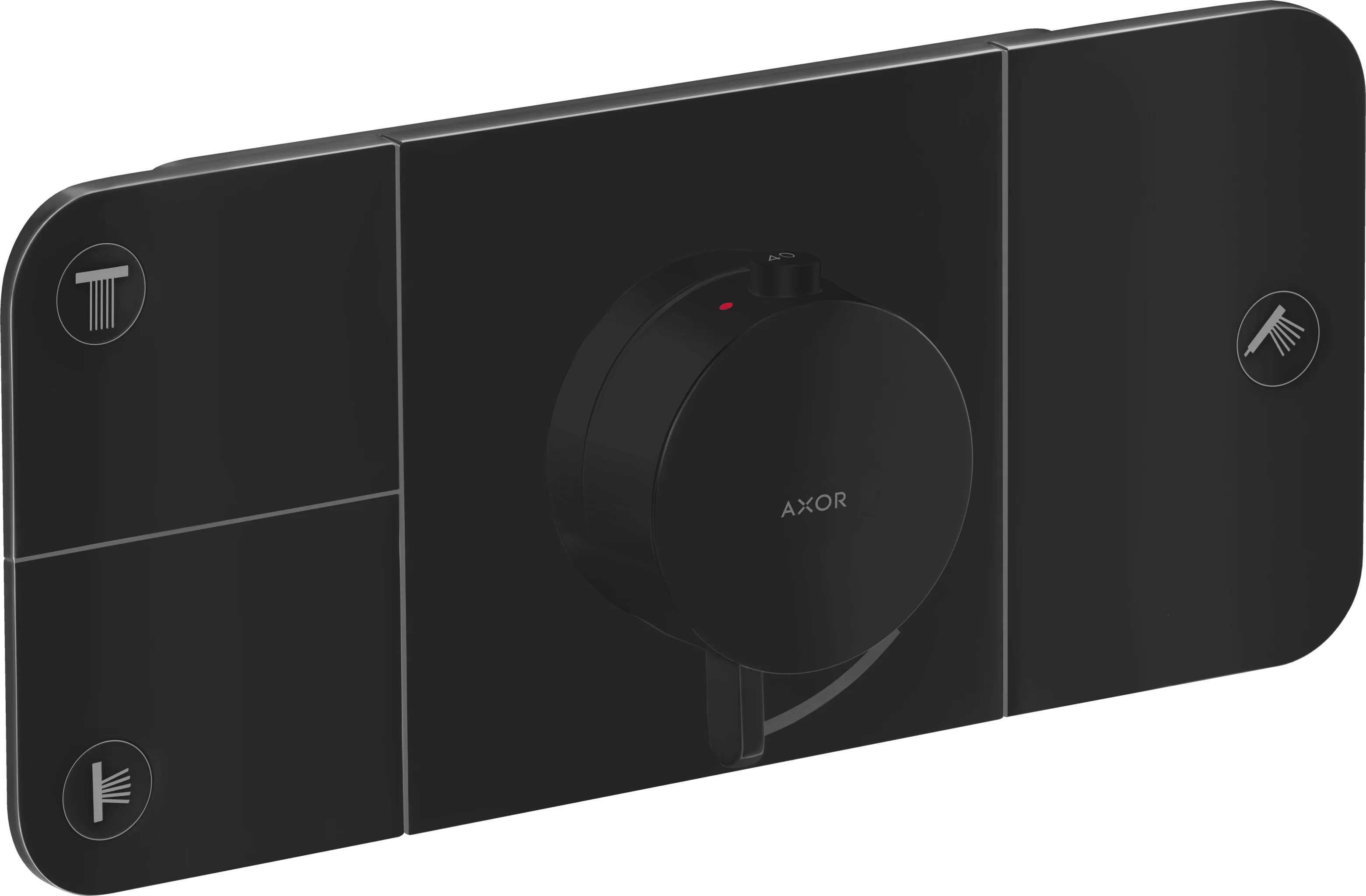 Hansgrohe AXOR One Thermostatmodul Unterputz, 3 Verbraucher, mattschwarz Hansgrohe AXOR One Thermostatmodul Unterputz, 3 Verbraucher, mattschwarz