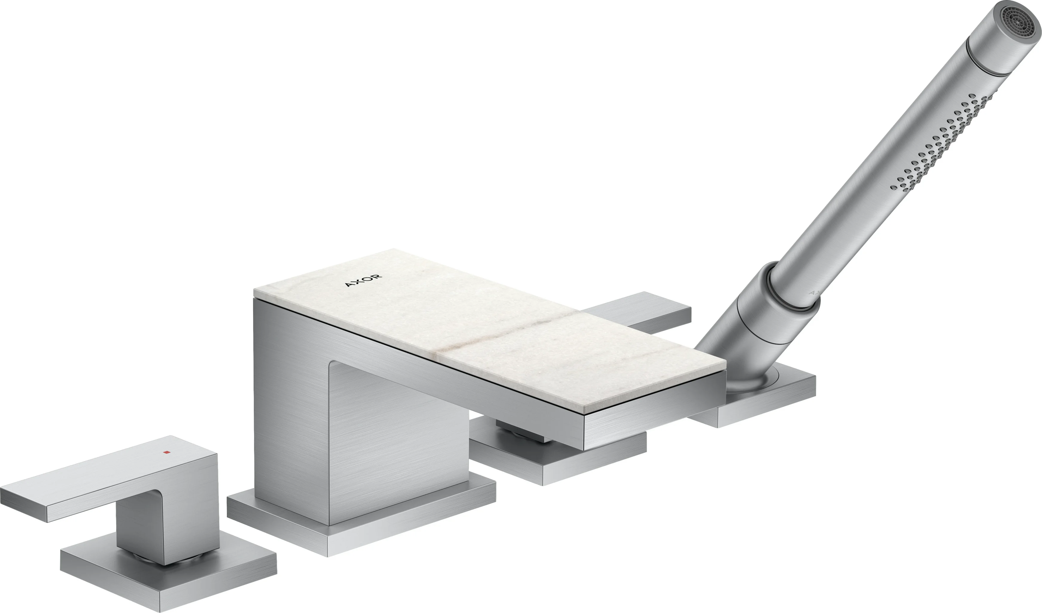 Hansgrohe AXOR MyEdition Platte 200 mm Marmor Lasa Covelano Vena Oro abnehmbar