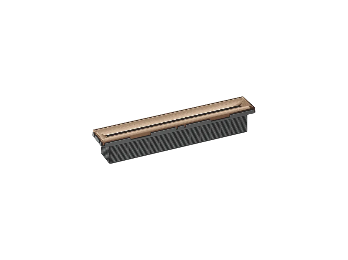 Duschrinne Zentrix rotgold matt, 300 x 50 mm