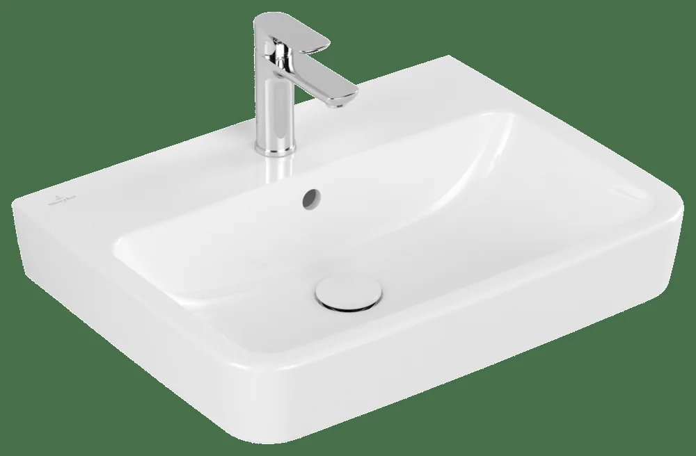 Villeroy & Boch O.novo Waschbecken 600x460mm Eckig Weiß Alpin Villeroy & Boch O.novo Waschbecken 600x460mm Eckig Weiß Alpin