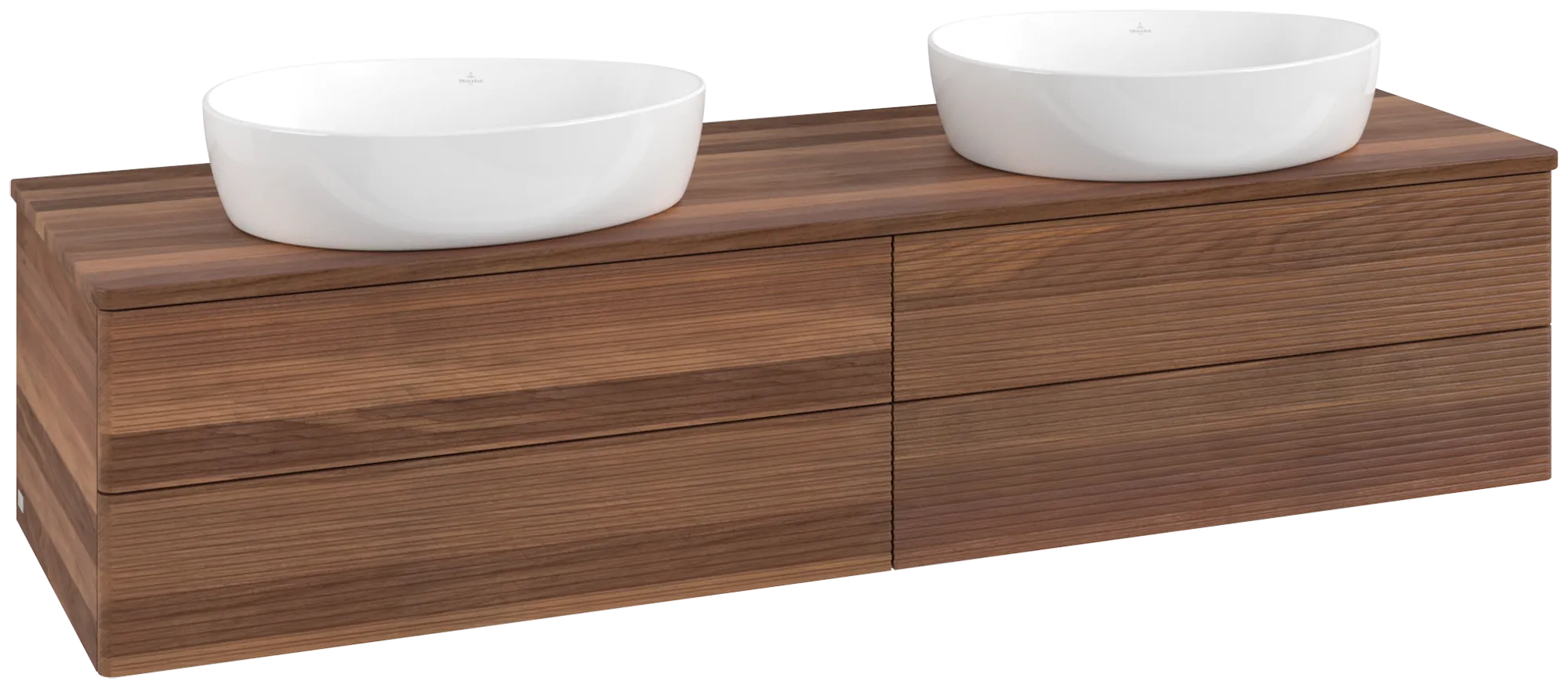 Villeroy & Boch Antao Waschbeckenunterschrank L28_1, 1600x360x500mm, Warm Walnut