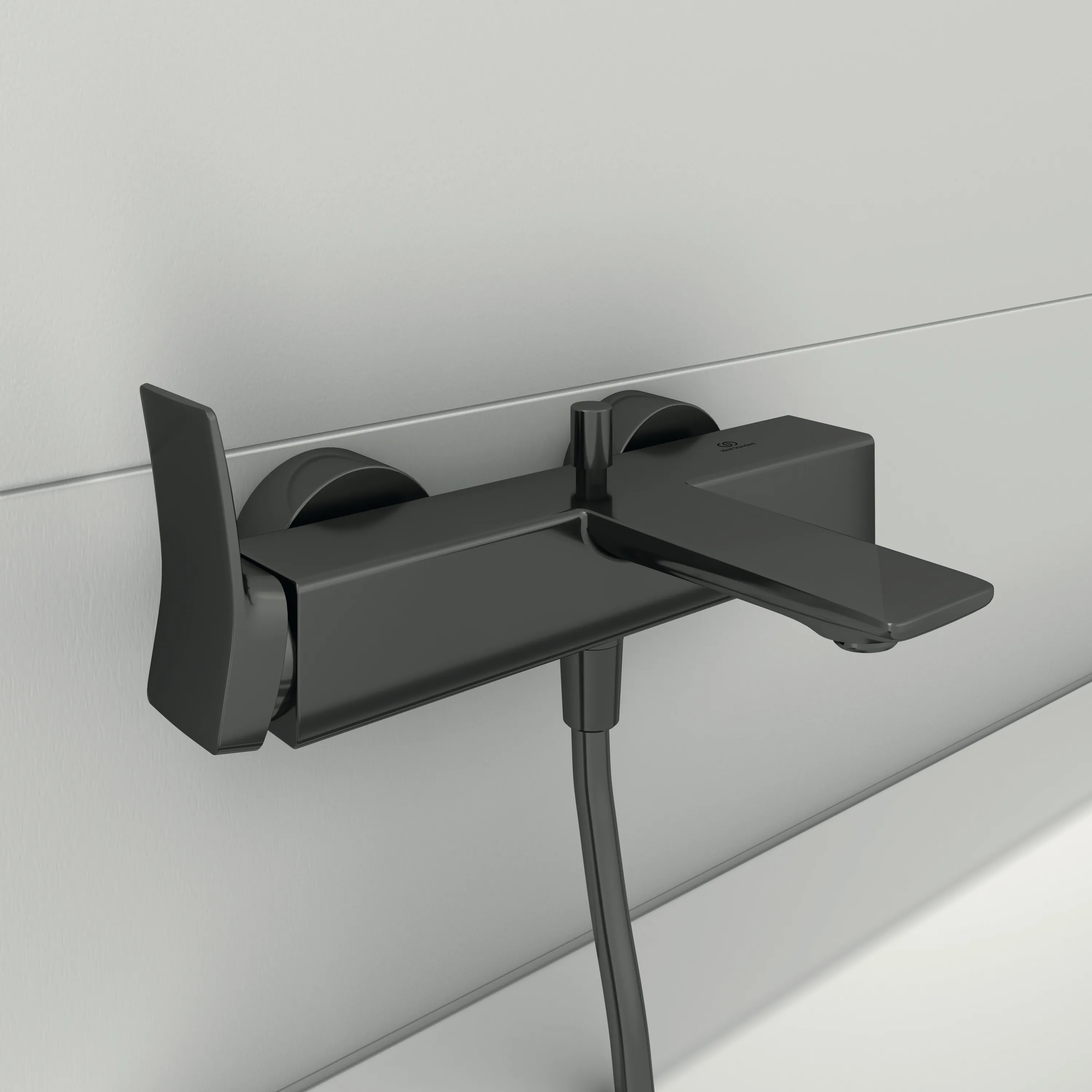 Ideal Standard Badearmatur Aufputz Conca, Stab-Handbrause, MagneticGrey