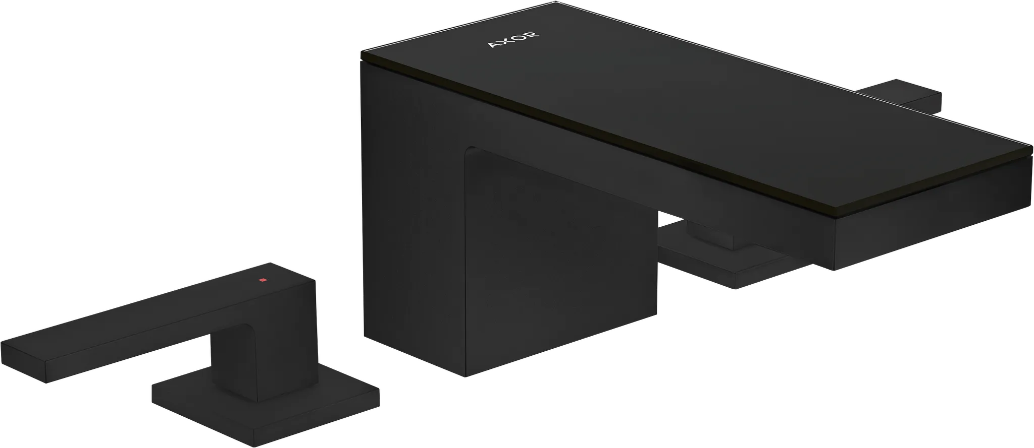 Hansgrohe AXOR MyEdition 3-Loch Waschtischarmatur 70 mattschwarz/schw. Hansgrohe AXOR MyEdition 3-Loch Waschtischarmatur 70 mattschwarz/schw.