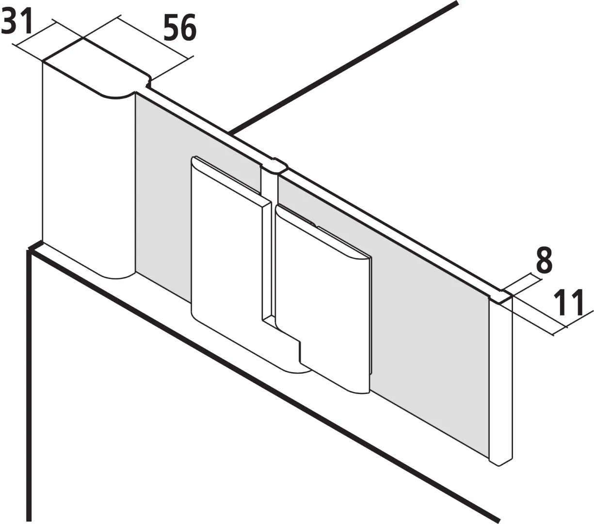 PASA XP PXDTL Pendelflügel mit Festfeld links, Höhe 1500 mm, Breitenverstellmaß 770-800 mm, Farbe Silber Mattglanz, Glas ESG Klar PASA XP PXDTL Pendelflügel mit Festfeld links, Höhe 1500 mm, Breitenverstellmaß 770-800 mm, Farbe Silber Mattglanz, Glas ESG Klar