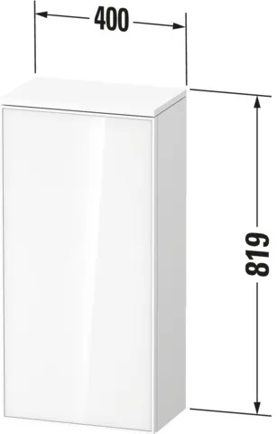 Duravit Halbhochschrank „Zencha“ 40 × 81,9 × 24 cm